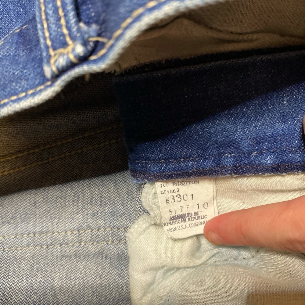 Vintage 80s Oscar De La Renta Embroidered High Rise Straight Leg Jeans Size 25 - Picture 5 of 10